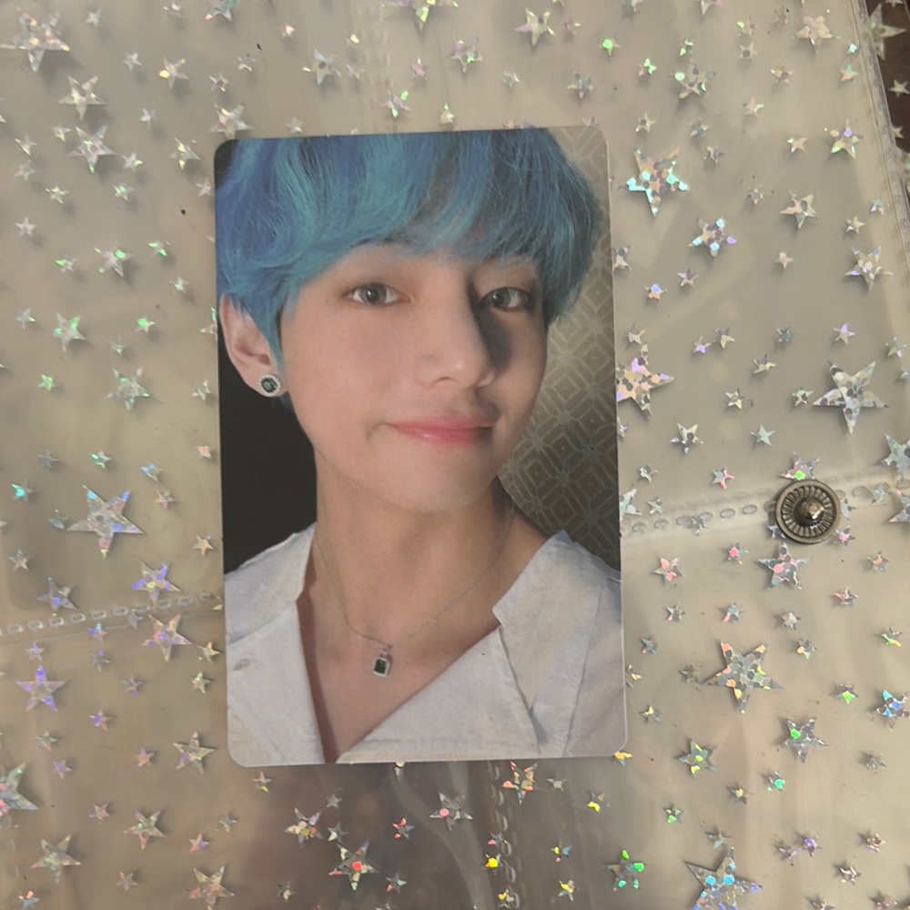 Blue Hair Taehyung Photo Card